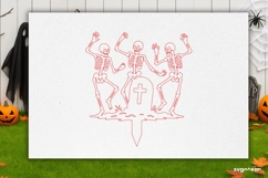 Skeleton Garden Stake Laser Cut | Glowforge | SVG Product Image 3