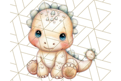 Cute Cartoon Dinosaur Clipart PNG, Prehistoric Animals PNG Product Image 3