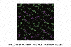 Halloween Bats Pattern Png | Sublimation | Digital Paper Product Image 1