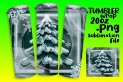 STUNNING 20oz Sublimation Tumbler , 3D Xmas Product Image 1