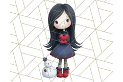 Christmas Whimsy Clipart, Holiday Kids PNG Graphics Product Image 3
