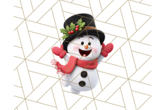 Adorable Snowman Character PNG Clipart Product Image 3