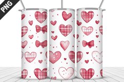 Lovely Hearts Tumbler Design | Valentine&#039;s Day Tumbler Wrap Product Image 4