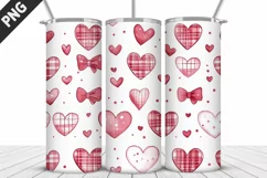 Lovely Hearts Tumbler Design | Valentine's Day Tumbler Wrap Product Image 4