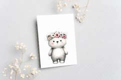 Cute Woodland Animals Clipart|Valentines sublimation Designs Product Image 6