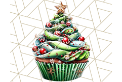 Christmas Cupcake PNG Clipart, Cute Food PNG, Holiday Treat Product Image 3
