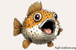 Summer Sea Animals Clipart Bundle PNG Product Image 6