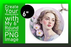 Sophisticated Keychain Circle PNG , Beauty Woman Product Image 1