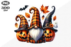 Halloween Gnomes Sublimation - Clipart PNG Design Product Image 1