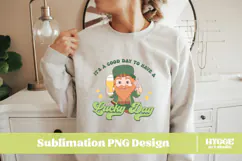 Happy St Patrick's Day PNG DTF Irish Lucky Leprechaun Beer Product Image 2