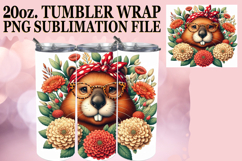 Timeless charm 20oz tumbler wrap, Cute Animals Product Image 1