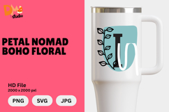 Petal Nomad Boho Floral Monogram Product Image 1