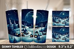 Christmas Tumbler Sublimation Design Product Image 1