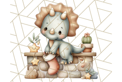 Christmas Dinosaur Party Png, Dino Clipart PNG Product Image 3