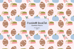 football bookish seamless pattern Product Image 1