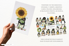 Spring Penguin Clipart Product Image 4