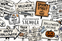 Halloween Signage PNG Clipart Product Image 1