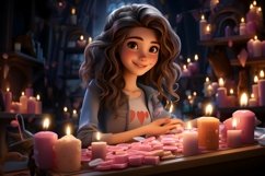 3D Character Girl Event_Planner with relevant environment Product Image 1