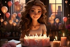 3D Character Girl Event_Planner with relevant environment Product Image 1