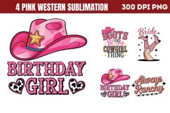 Pink Western Sublimation Bundle PNG Product Image 2