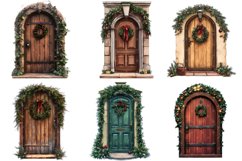 Christmas Door Clipart Product Image 2