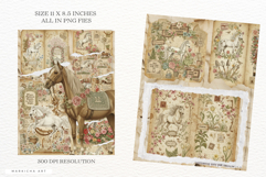 Ephemera Spring horses Junk Pages Product Image 2