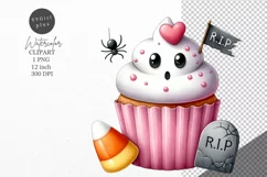 Halloween clipart, Halloween cupcake, Kids Halloween Product Image 1