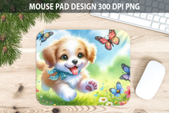 Watercolor Dog Mouse pad Sublimation - Animal PNG Design Product Image 1