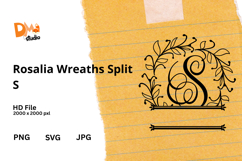 Rosalia Wreaths Split Monogram Product Image 1