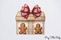Pink Christmas Gingerbread sublimation Clipart PNG Product Image 1