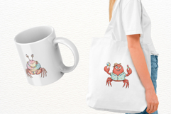 Whimsical Summer Crab Clipart Product Image 3