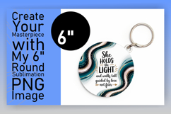 Bright Round Design Sublimation Template , Religious Product Image 1