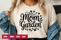 Mom Garden Typography SVG PNG Product Image 1