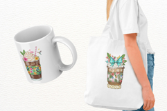 Summer Tropical Coffee Cups Clipart Product Image 3
