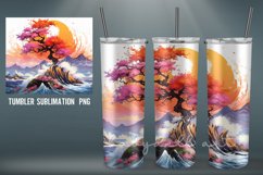 Rainbow Trees Tumbler | Sublimation 20 oz Skinny Tumbler Product Image 5