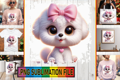 Vibrant TOTE BAG Art Ideas PNG, 3D Dog Product Image 1
