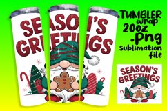 Sublimation Artwork for 20oz Tumblers , Gnomes Product Image 1
