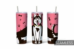 Dogs Tumbler Sublimation | 20 oz | Taper | Straight Product Image 6