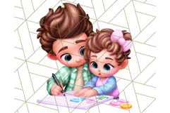 Father's Day Clipart PNG, Funny Dad Cartoon Clip Art Product Image 3