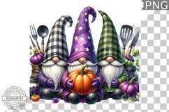 Halloween Kitchen Gnome Sublimation - Clipart PNG Design Product Image 1