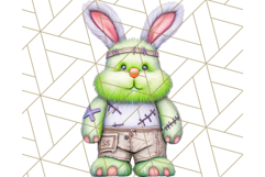 Halloween Bunny Clipart, Cute Bunnies in Costumes PNG Product Image 3