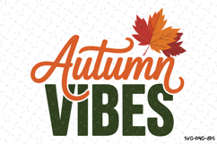 Autumn Vibes Svg | Halloween Svg | Svg Cut Files Product Image 1