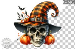 Halloween Skull Sublimation - Clipart PNG Design Product Image 1