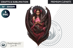 Fantasy Dragon witch clipart, enchantress, dragon egg queen Product Image 1