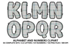 Blue Baby Shower Alphabet Clipart PNG 300 DPI Product Image 3