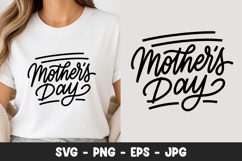 Mothers Day Typography SVG PNG Product Image 1