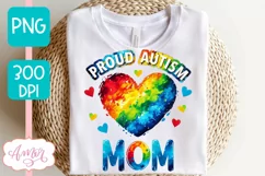 Autism Mom PNG sublimation | Autism family support PNG Product Image 2