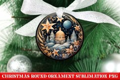 Christmas Round Ornament PNG | Christmas | Sublimation | PNG Product Image 1
