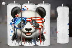 4th of July | Animals Sublimation, 20 oz Tumbler Wrap Product Image 3