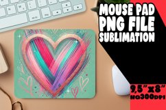 COZY MOUSE MAT INSPIRATIONAL SUBLIMATION, Heart Product Image 1
